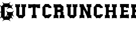 Gutcruncher.ttf Font conversion image