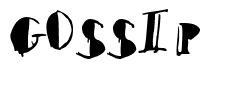 gossip.ttf Font conversion image