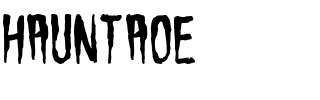 HAUNTAOE.ttf Font conversion image