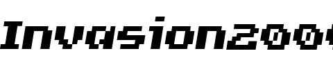 Invasion2000.ttf Font conversion image