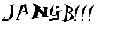 JANGB___.ttf Font conversion image