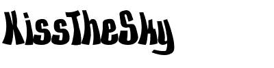 KissTheSky.ttf Font conversion image