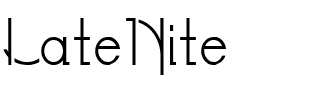 LateNite.ttf Font conversion image