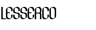 LESSERCO.ttf Font conversion image