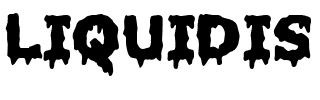 LIQUIDIS.ttf Font conversion image