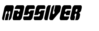 MASSIVER.ttf Font conversion image