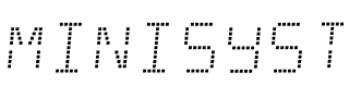 MINISYST.ttf Font conversion image