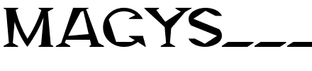 MAGYS___.ttf Font conversion image