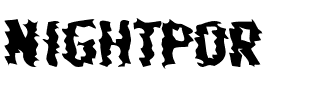 NIGHTPOR.ttf Font conversion image