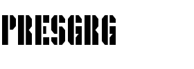 PRESGRG.ttf Font conversion image