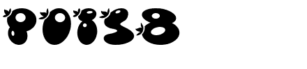 POISB___.ttf Font conversion image