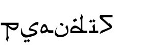 PSAUDI5.ttf Font conversion image