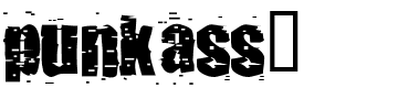 punkass_.ttf Font conversion image