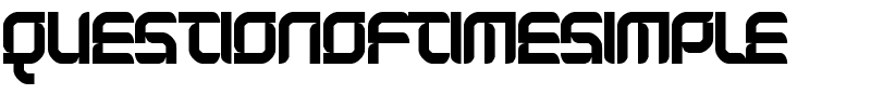 Questionoftimesimple.ttf Font conversion image