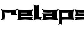 relapse.ttf Font conversion image