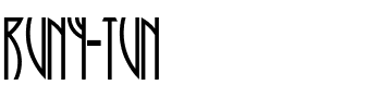 RUNY-TUN.ttf Font conversion image