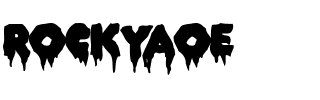 ROCKYAOE.ttf Font conversion image