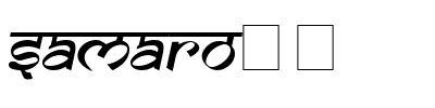 SAMARO__.ttf Font conversion image