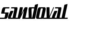 sandoval.ttf Font conversion image