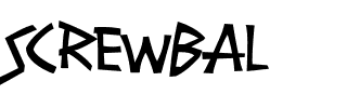 SCREWBAL.ttf Font conversion image