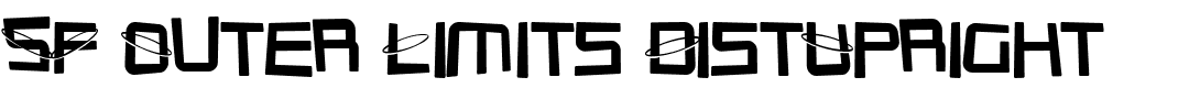 SF Outer Limits DistUpright.ttf Font conversion image