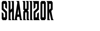 SHAXIZOR.ttf Font conversion image