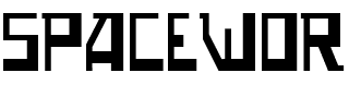 SPACEWOR.ttf Font conversion image