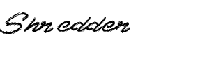 Shredder.ttf Font conversion image