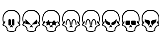 skullcap.ttf Font conversion image