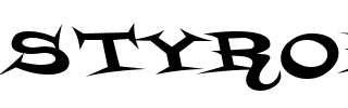 STYROFOA.ttf Font conversion image