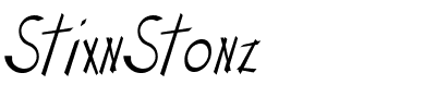 StixnStonz.ttf Font conversion image