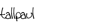 tallpaul.ttf Font conversion image