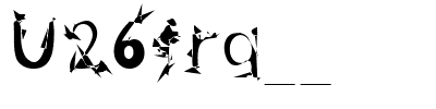 U26frg__.ttf Font conversion image