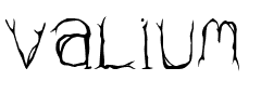 valium.ttf Font conversion image