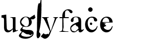 uglyface.ttf Font conversion image