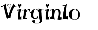 Virginlo.ttf Font conversion image