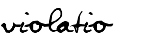 VIOLATIO.ttf Font conversion image