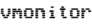 vmonitor.ttf Font conversion image