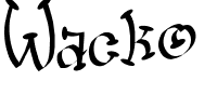 Wacko.ttf Font conversion image