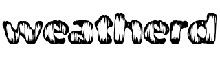 weatherd.ttf Font conversion image