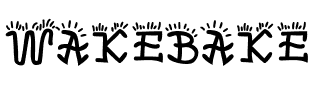 WAKEBAKE.ttf Font conversion image