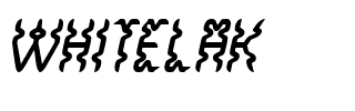 WHITELAK.ttf Font conversion image