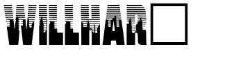 WILLHAR_.ttf Font conversion image