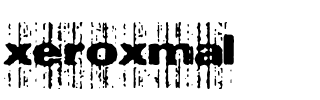 xeroxmal.ttf Font conversion image