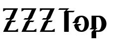 ZZZTop.ttf Font conversion image