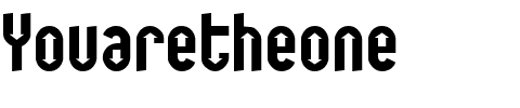 Youaretheone.ttf Font conversion image