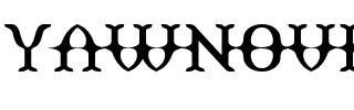 YAWNOVIS.ttf Font conversion image