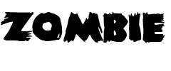 ZOMBIE.ttf Font conversion image