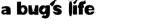 a bug's life.ttf Font conversion image