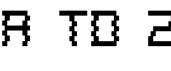 A to Z.ttf Font conversion image